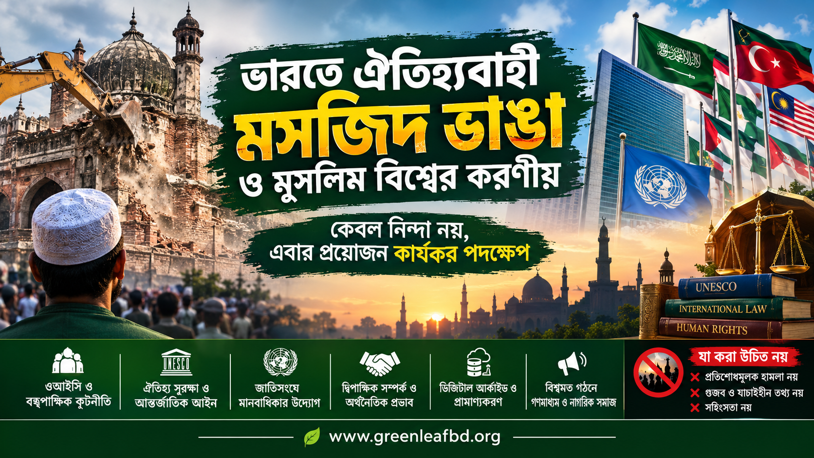 ভারতে ঐতিহ্যবাহী মসজিদ ভাঙা ও মুসলিম বিশ্বের করণীয়